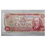 Canada $50 Banknote 1975 BC-51a-i Lawson Bouey