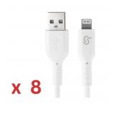 8 x New  Lightning Cable, Apple to USB 3FT