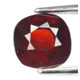 1.53ct 6.3x6mm Cushion Natural Orangish Red Garnet