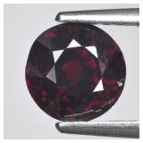 1.89ct 6.5mm VS Round Natural Red Garnet - Africa
