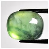 5.53ct 11x8.8mm Cushion Cabochon Natural Green Pre