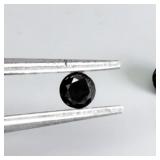 Pair 2p 0.18ct 2.5mm Round Brilliant Cut Diamond N
