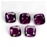 Cushion Cut Natural Pink Raspberry Rhodolite Garne