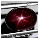 Oval Cabochon Natural Red 6 Rays Star Ruby Africa