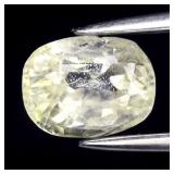 0.88ct 6x4.5mm Cushion Light Green Sapphire - Unhe