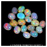 Oval AAA Floral Flash Play Of Color Crystal Fire O