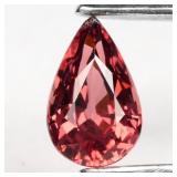 0.61ct 6.5x4mm VS Pear Natural Purplish Pink Rhodo