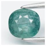 0.31ct 4.5x4mm Cushion Natural Bluish Green Grandi