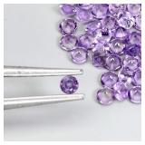 Round Cut Natural Unheated Top Rich Purple Amethys