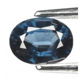 0.59ct 5.5x4.2mm VS Oval Natural Blue Spinel - Tan