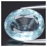 2.99ct 11.2x9mm Oval Natural Light Blue Aquamarine