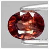 0.75ct 5.5x4.3mm Oval Natural Champagne Zircon - U