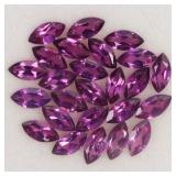 Marquise Natural Pink Raspberry Rhodolite Garnet L