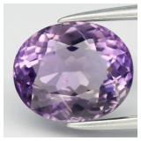 1.97ct 9x7.5mm VS Oval Natural Purple Amethyst - U