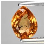 0.69ct 6x4.5mm Pear Natural Mandarin Spessartite G
