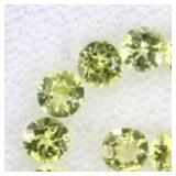Mandala Round Natural Unheated Top Green Peridot 3