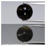 5.55ct Semi-Round Cabochon Natural Deep Greenish P