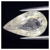 1.47ct 10.5x6mm Pear Natural Light Green Tourmalin