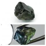 1.82ct 7.5x5.3mm Rough Bluish Green Sapphire - Unh