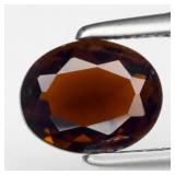 0.67ct 6.8x5.5mm VS Oval Natural Yellow Tourmaline