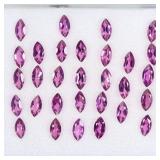 Marquise Natural Neon Purple Rhodolite Garnet Lot