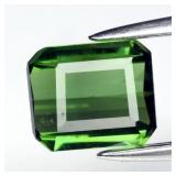 0.69ct 5.7x4.8mm VS Octagon Natural Green Tourmali