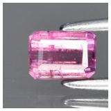 0.59ct 5.2x3.7mm Octagon Natural Pink Tourmaline -