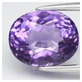 2.09ct 8.7x7mm VS Oval Natural Purple Amethyst - U