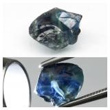 1.50ct 8.2x6.5mm Rough Blue Sapphire - Unheated, T