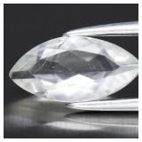 0.90ct 10.2x5mm Marquise Natural White Quartz - Br
