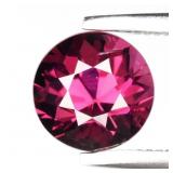 1.25ct 6mm VS Round Natural Purplish Pink Rhodolit
