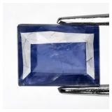 1.16ct 7x5.5mm Baguette Natural Bluish Violet Ioli