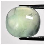4.97ct 10.5x10mm Cushion Cabochon Natural Green Pr