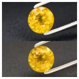 0.84ct 5.8mm Round Natural Greenish Yellow Sphene