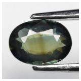 0.48ct 6x4.2mm Oval Green Sapphire - Unheated Thai