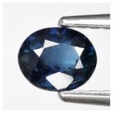 0.52ct 5.2x4.2mm Oval Natural Blue Sapphire - Heat