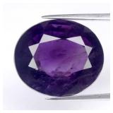 10.68ct 15x12.8mm Oval Natural Purple Amethyst - U