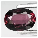 0.61ct Oval Natural Pinkish Purple Tourmaline - Un