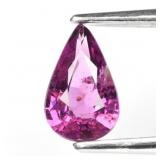 0.71ct 7.5x4.5mm Pear Natural Purplish Pink Rhodol