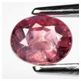 0.39ct 4.5x3.5mm Oval Purplish Pink Sapphire - Unh