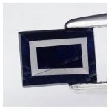 0.60ct Baguette Natural Medium Blue Tourmaline - U