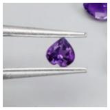 Heart Cut Natural Top Rich Purple Amethyst Uruguay