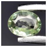 0.14ct 3.8x3mm VS Oval Natural Light Green Sapphir