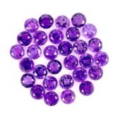 Round Cut Natural Top Purple Amethyst Uruguay Lot