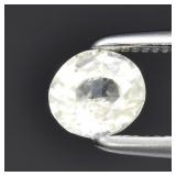0.53ct Oval Natural Very Light Green Sapphire - Un