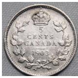 Canada 5 Cents 1905