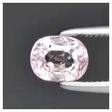 0.72ct 5.5x4.5mm Cushion Natural Light Pink Tourma