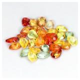 Pear Natural Multi Colors Sapphire Songea 30pcs 4.