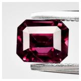 1.22ct VS Octagon Natural Purplish Pink Rhodolite