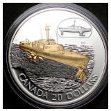 Canada $20 2003 HMCS Bras d'Or Hydrofoil  Transpor